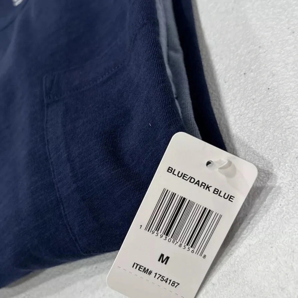 32 Degrees Cool Men's 2 Pack Chest Pocket Relaxed Fit Cotton Tee, Dark/Blue, M - Picture 8 of 10